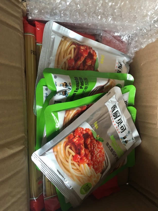 西厨贝可 意大利面直面套餐8人份 番茄+肉酱 9