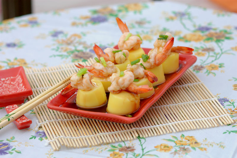 鲜虾蒸鸡蛋豆腐的做法_【图解】鲜虾蒸鸡蛋豆