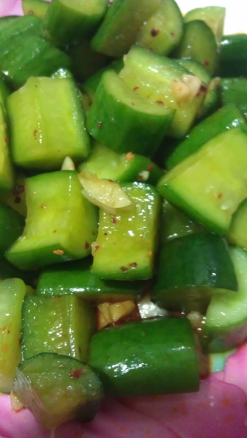 凉拌美食----小丽家常菜的黄瓜做法步骤拒绝图片