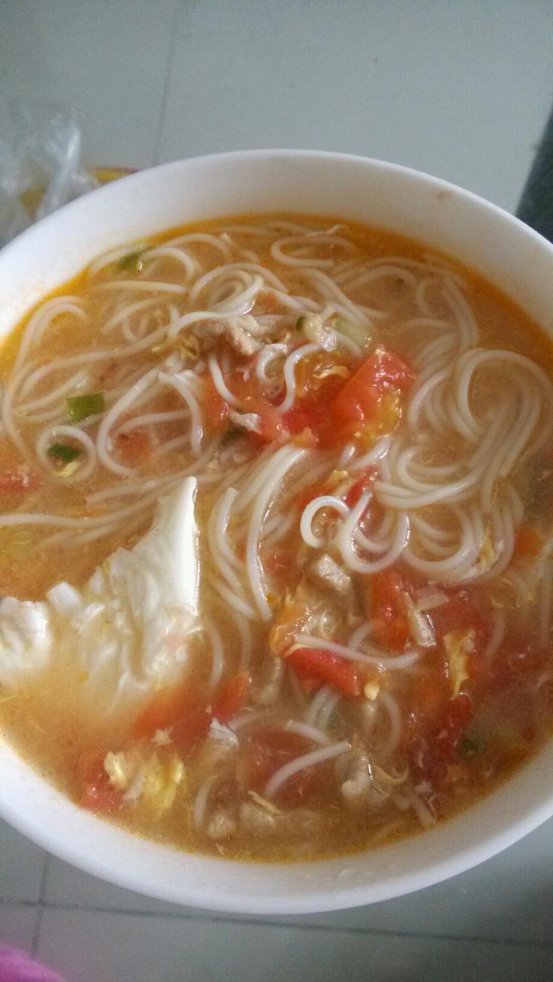 简单面条~西红柿面的宝宝做法星期菜谱鸡蛋一肉丝图片
