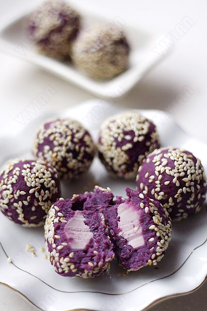 紫薯奶酪球的做法