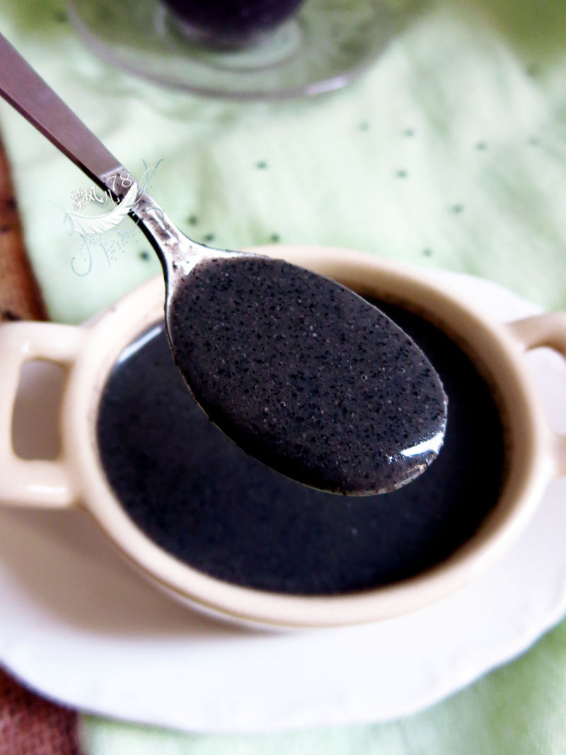 黑芝麻糊+的做法