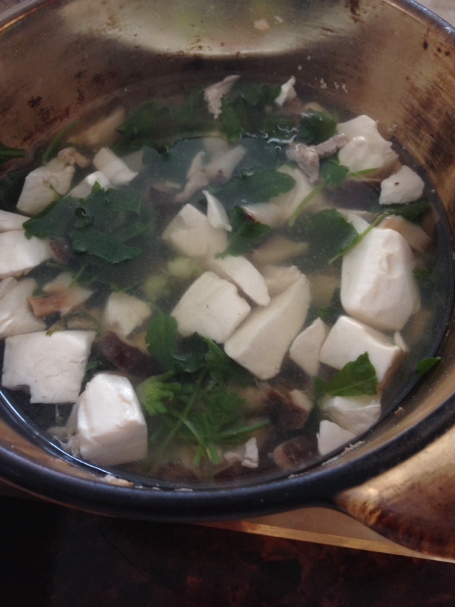 荠菜豆腐汤