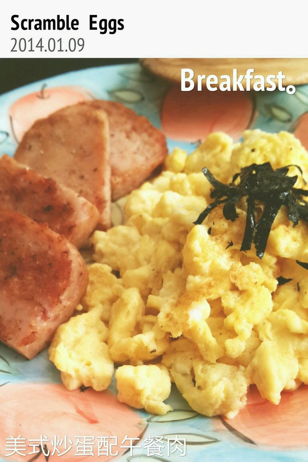 scramble eggs.美式炒蛋