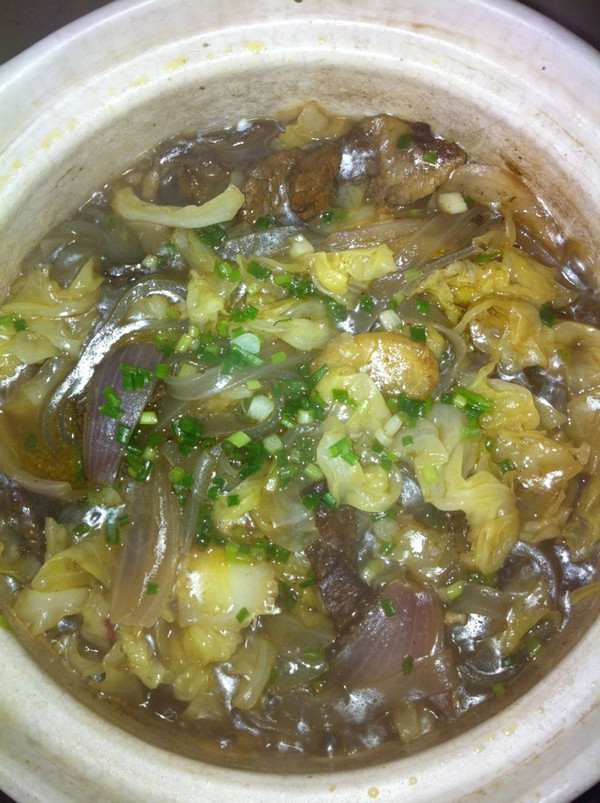 砂锅牛肉炖粉条