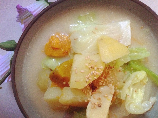 牛奶炖菜的做法