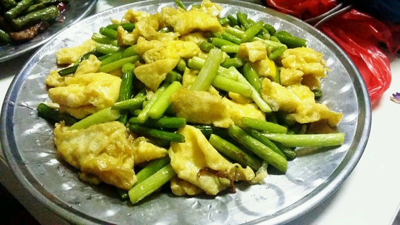 蒜薹炒鸡蛋