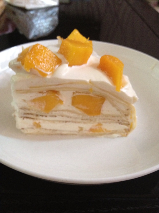 芒果千层蛋糕的做法_【图解】芒果千层蛋糕怎