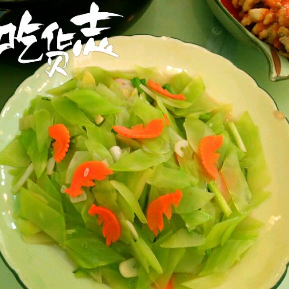 清炒青笋片