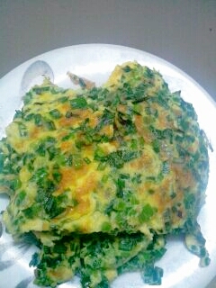 韭菜蛋饼