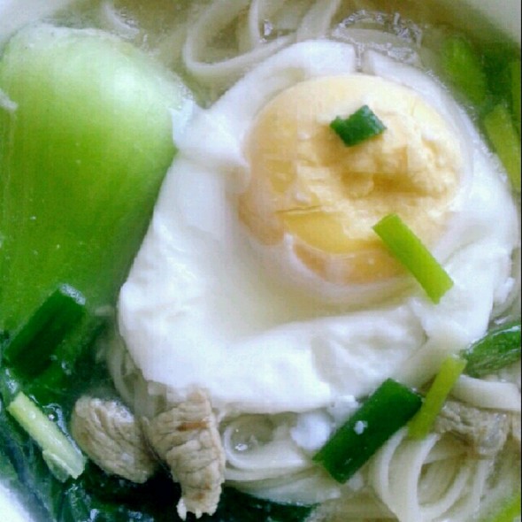 青菜鸡蛋面汤