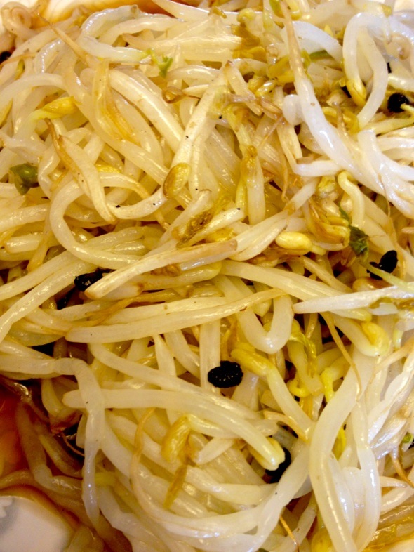 午炝炒绿豆芽
