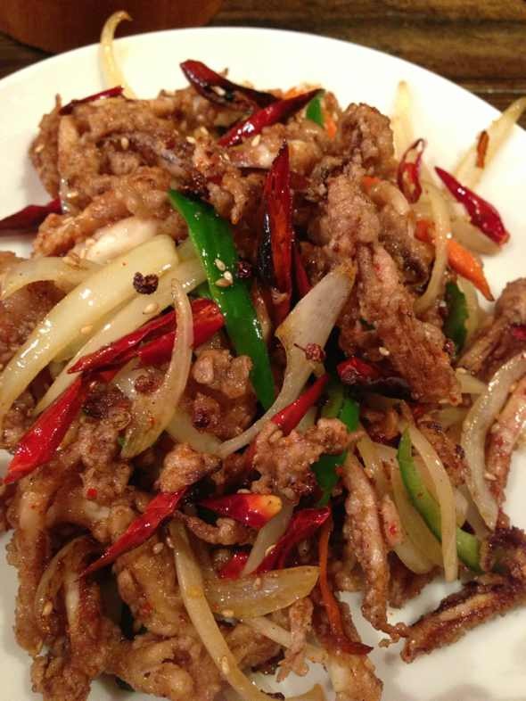 干煸鱿鱼
