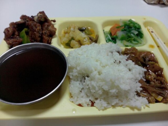 2012年最后一天的员工餐,.