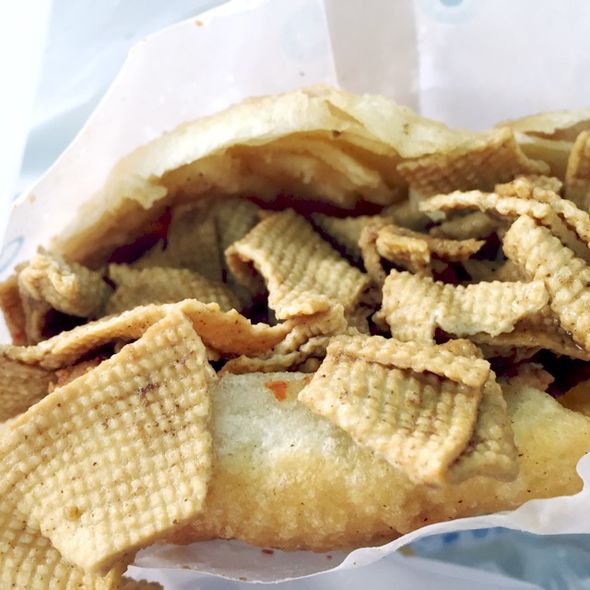 豆皮孜然肉烧饼