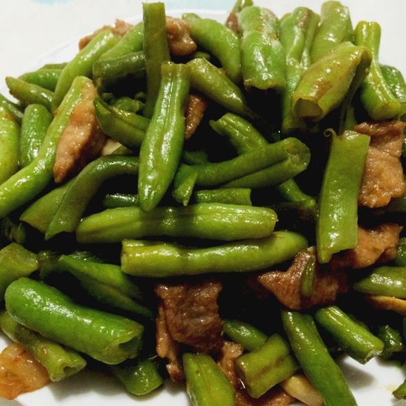 豆角炒肉