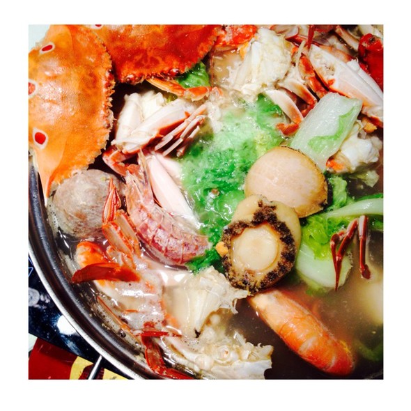 冷,海鲜一品锅,家常鲜味
