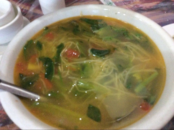 酸笋杂菜汤