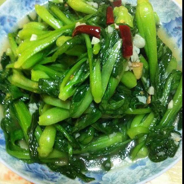 潘艳的蒜蓉青菜做法的学习成果照_豆果美食