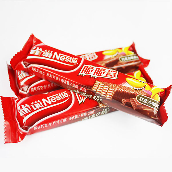 雀巢脆脆鲨威化巧克力散称装250g*4份